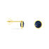 ELLIE Damen Ohrstecker Gold 375 (9 Karat) Topas Londonblau 2,46 ct