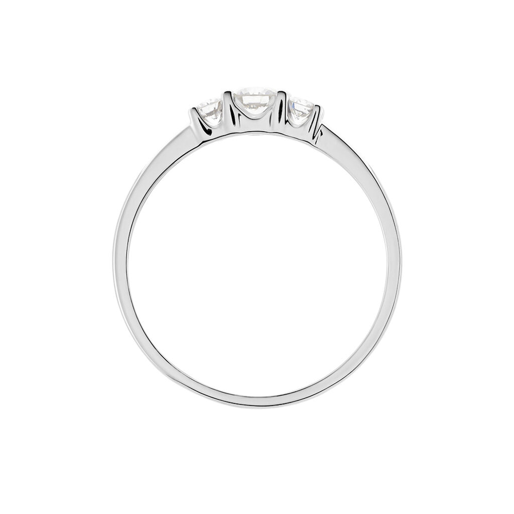 Damen Ring Weißgold 375 Diamant 0,25ct Sabina 1  - Eheringe mit Stein Damen | OROVIVO