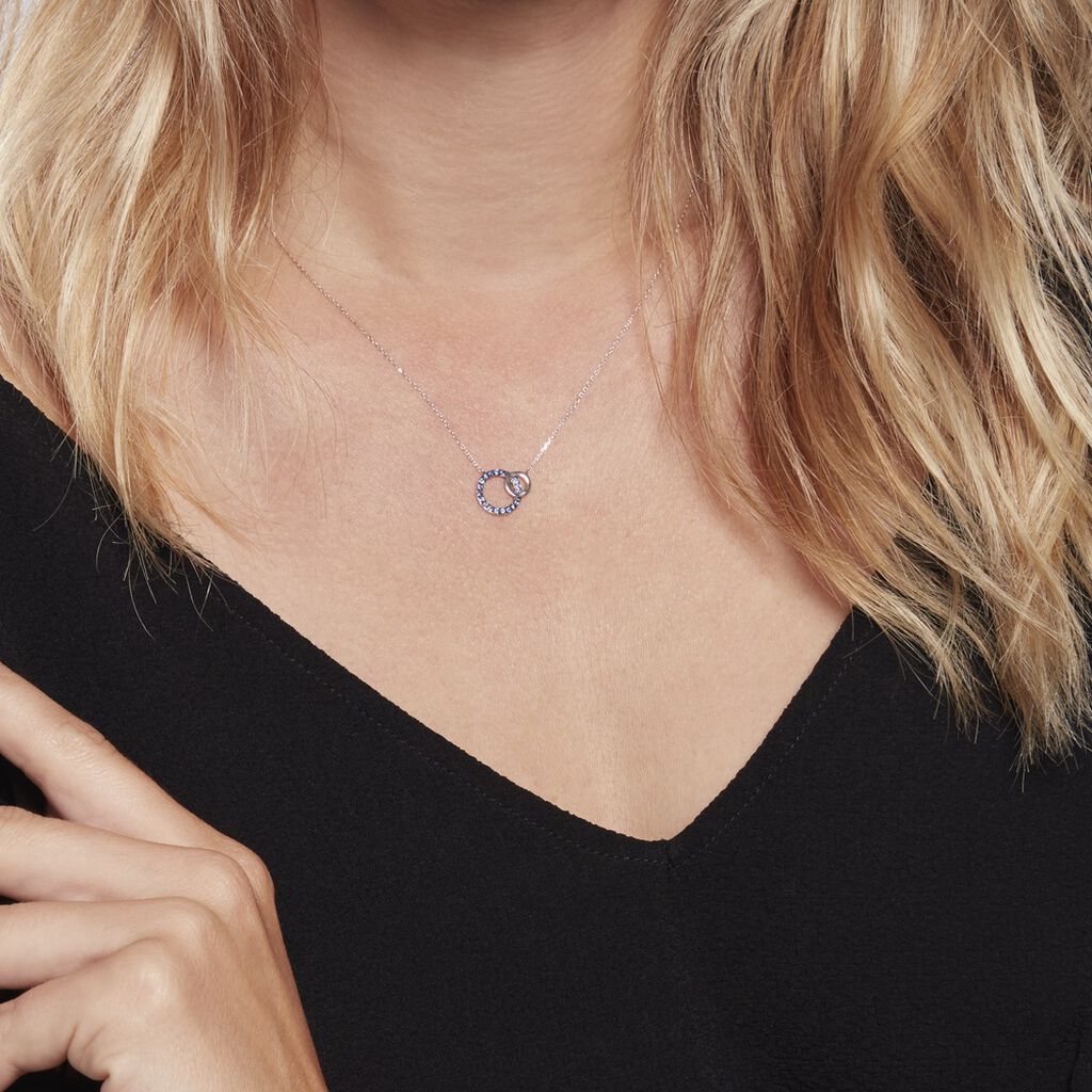 Collier Or Weiss Maybel Saphirs - Spannringe Damen | OROVIVO