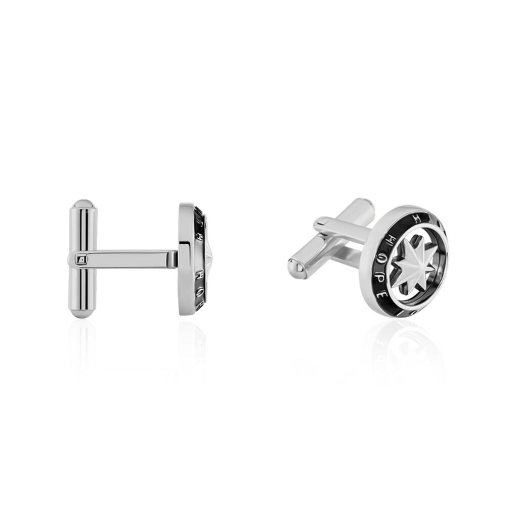 Herren Manchettenknöpfe Edelstahl Kompass - Schmuck mit Stein Herren | OROVIVO