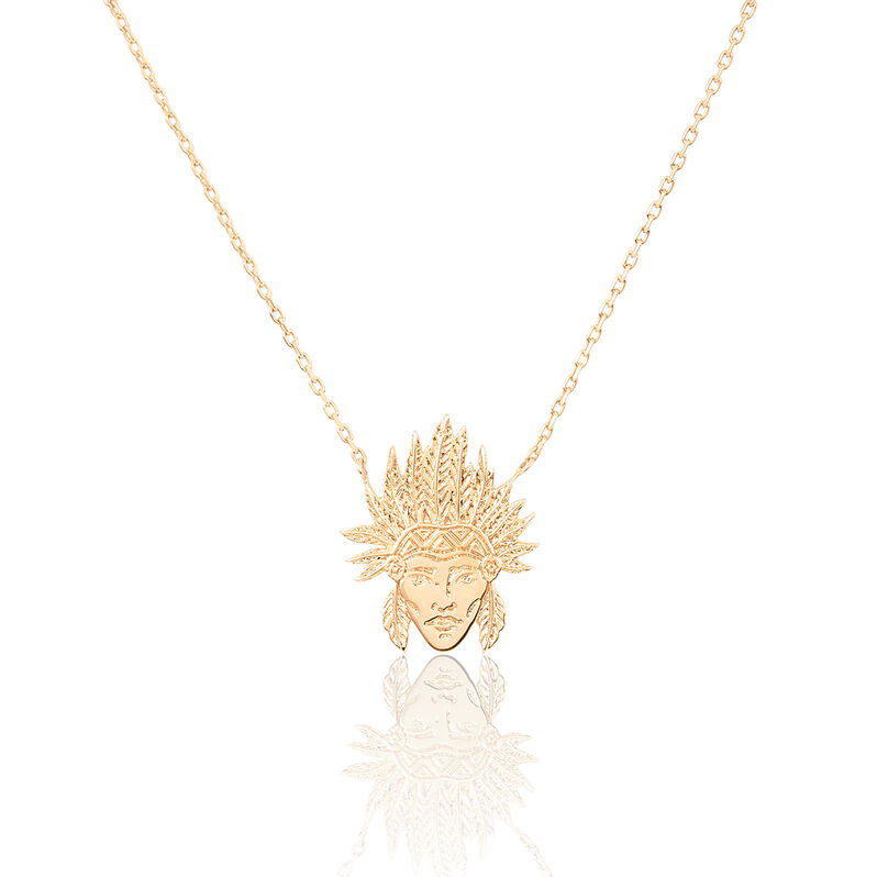 Collier Plaque Or Jaune - Spannringe Damen | OROVIVO