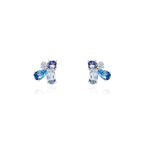 Damen Ohrstecker Gold 375 Topas Lolit Zirkonia Daurine - Ohrstecker Damen | OROVIVO