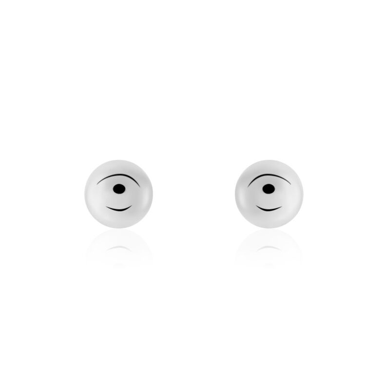 Damen Ohrstecker Silber 925 Kugel 8mm - Ohrstecker Damen | OROVIVO