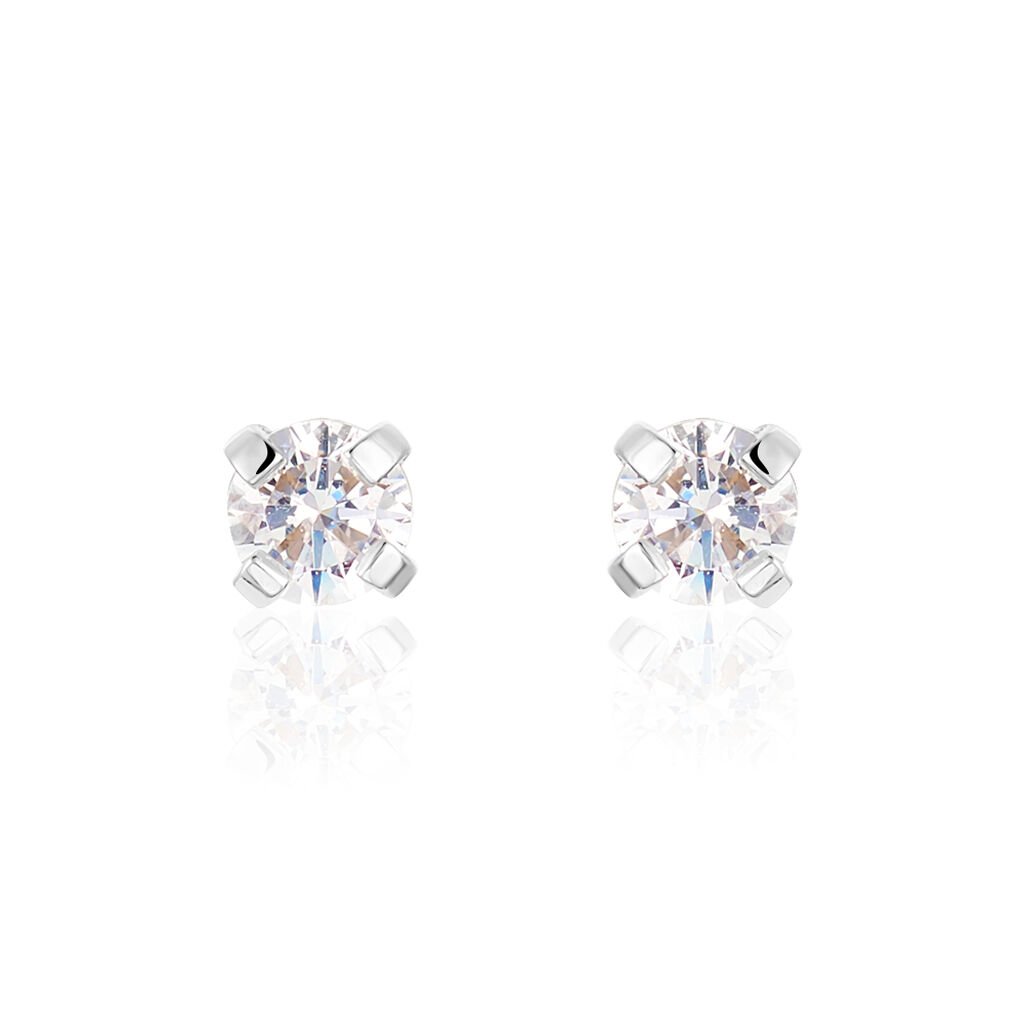 LENNJA Damen Ohrstecker Silber 925 Zirkonia Weiß 0,28 ct, Ohrstecker mit Stein