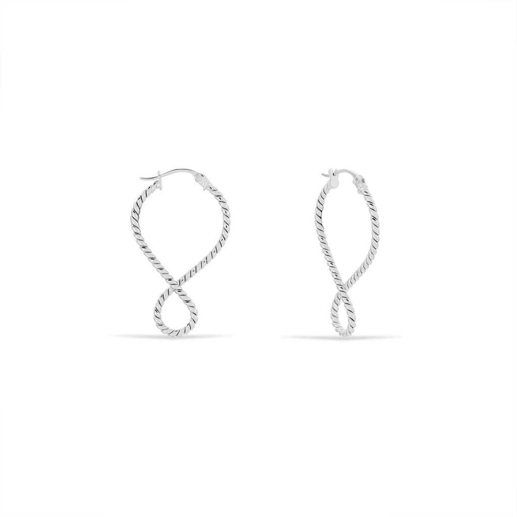 MARIELLA 2 Damen Creolen Silber 925 B 0,78 mm