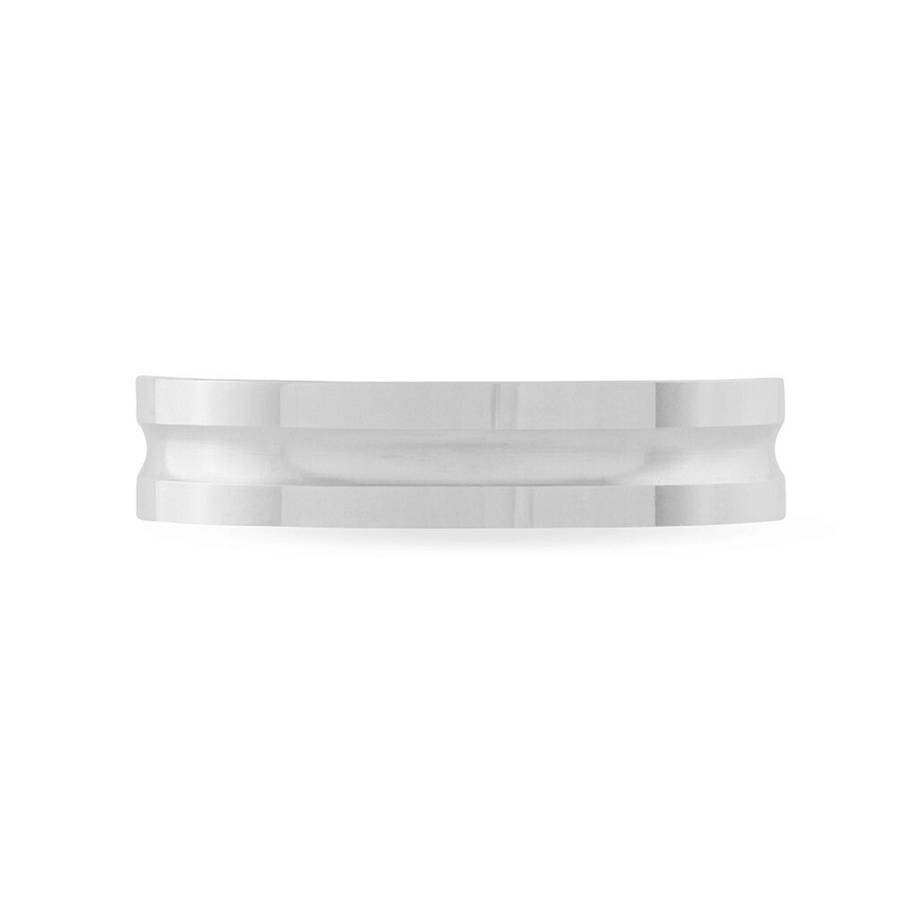 Alliance Aniece Ruban Plat Or Blanc - Spannringe Familie | OROVIVO