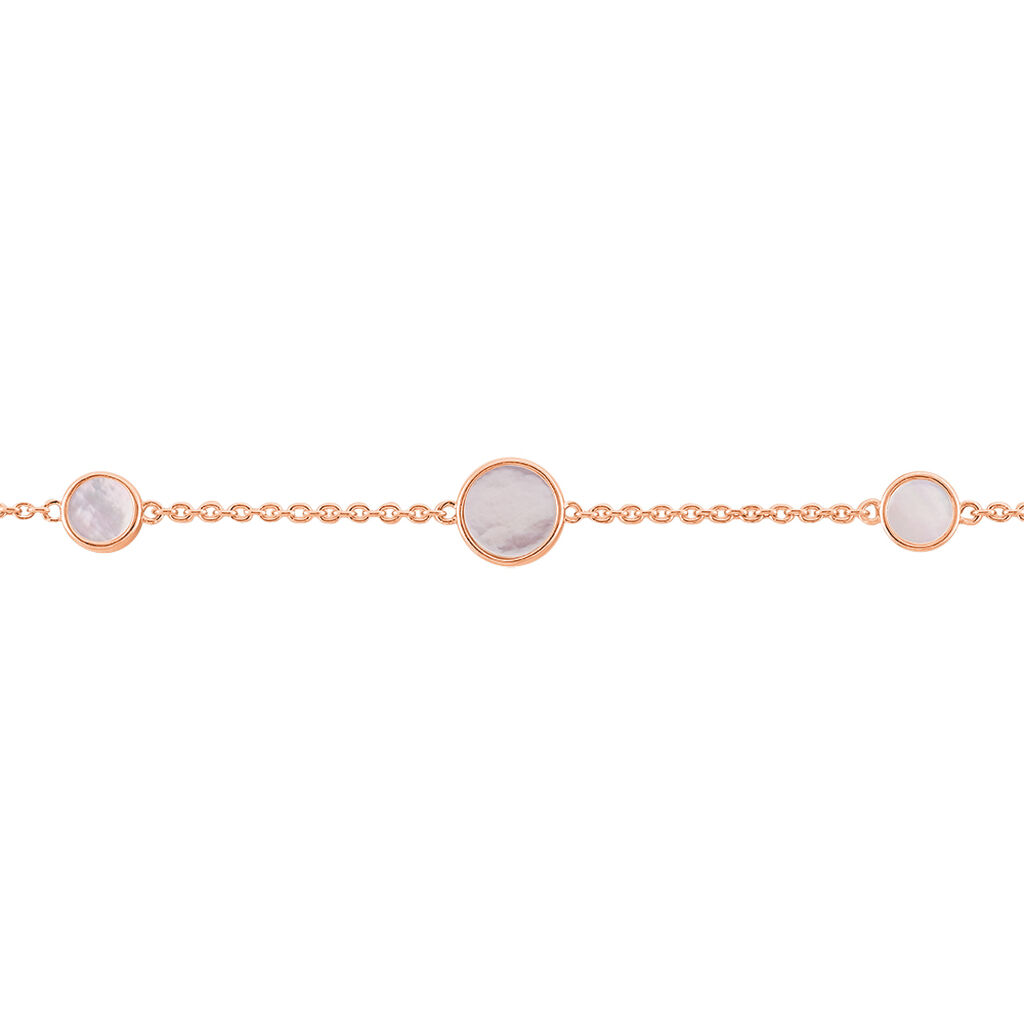 Damenarmband Silber 925 Rosé Vergoldet Perlmutt - Armbänder mit Anhänger Damen | OROVIVO