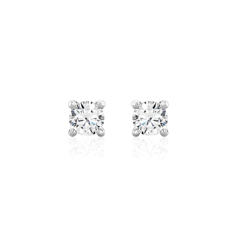 VICTORIA Damen Ohrstecker Wei&szlig;gold 585 (14 Karat) Diamant Wei&szlig; 0,52 ct - Ohrstecker Damen | OROVIVO