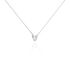 BILLIE Damen Collier Silber Silber 925 Zirkonia Weiß Herz