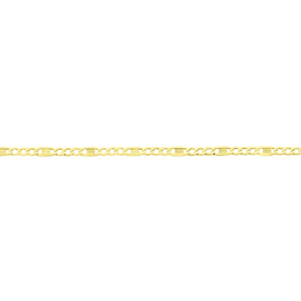 Unisex Figarokette Gold 375 60cm