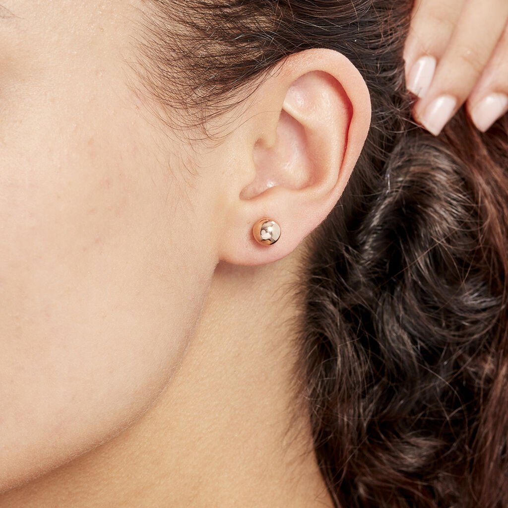 Damen Ohrstecker Roségold 375 Kugel 7mm Fidelia - Ohrstecker Damen | OROVIVO