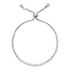 TUULI Damen Armband Edelstahl Kristall Wei&szlig; B 2 mm