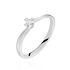 Rovereto Damen Ring Wei&szlig;gold 750 (18 Karat) Diamant Wei&szlig; 0,1 ct