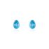 LORA Damen Ohrstecker Silber vergoldet 925 Türkis Türkis 2 ct