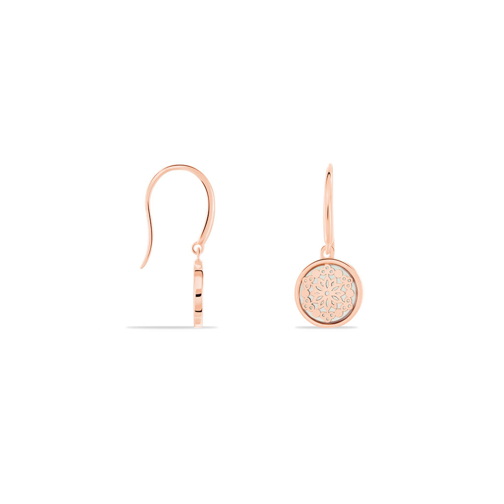 Damen Ohrhänger Silber 925 Rosé Vergoldet Perlmutt - Ohrhänger Damen | OROVIVO