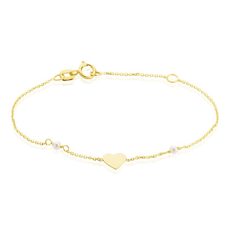 Bracelet Or Jaune Rachilde Perles De Culture - Spannringe Kinder | OROVIVO