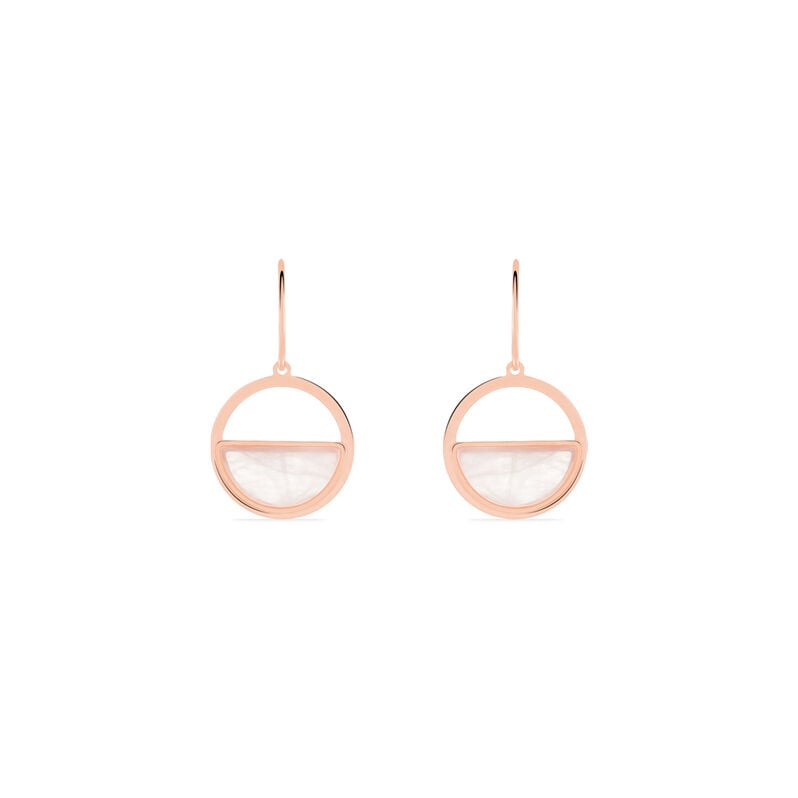 Boucles D'oreilles Or Rose Cendra Forme - Spannringe Damen | OROVIVO