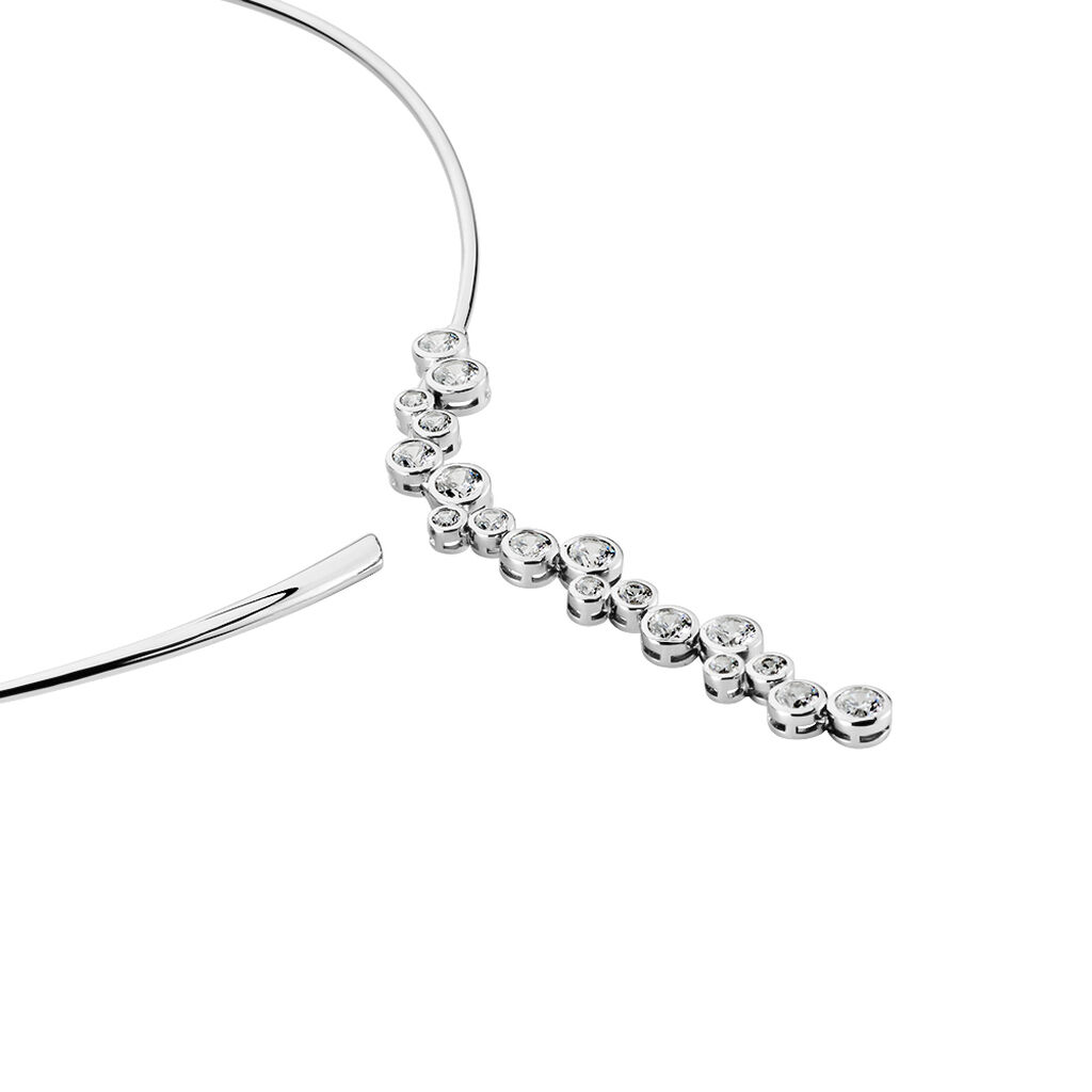 Damen Halsreif Silber 925 Zirkonia - Halsketten Damen | OROVIVO