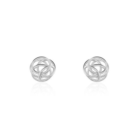 Damen Ohrstecker Silber 925 rhodiniert Knoten - Ohrstecker Damen | OROVIVO
