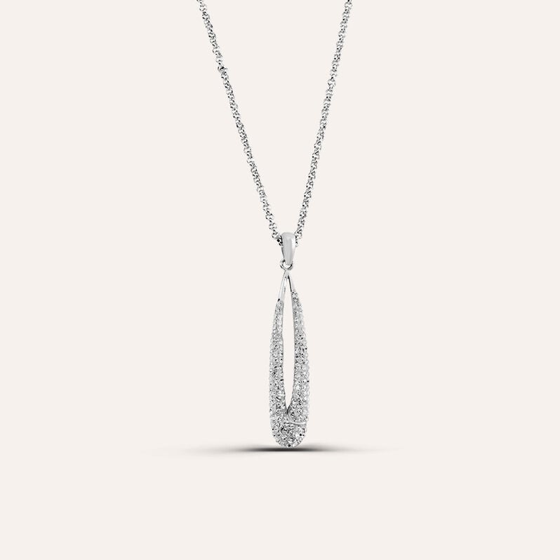 Collana Aura Acciaio Cristallo - Spannringe Damen | OROVIVO