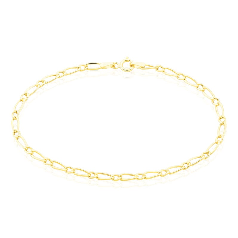 Damen Gliederarmband Figarokette Gold 375 - Armketten Damen | OROVIVO