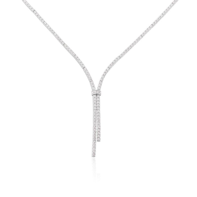 Collier River Or Weiss Diamant - Spannringe Damen | OROVIVO