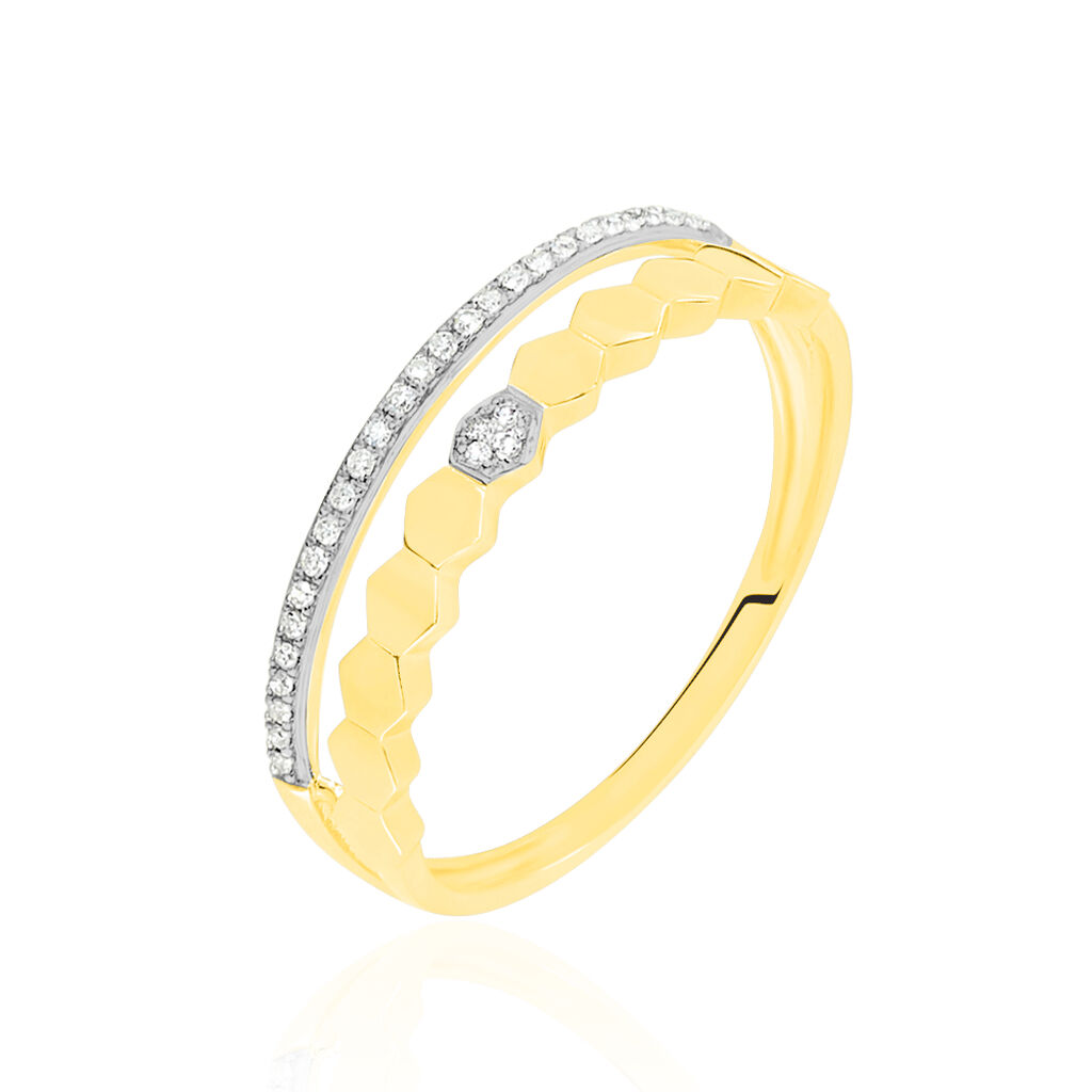 Bague Or Jaune Oxyde Andoche - Spannringe Damen | OROVIVO