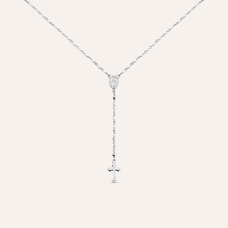 Collana Rosario Silver Soul Argento Rodiato Perla sintentica - Spannringe Damen | OROVIVO