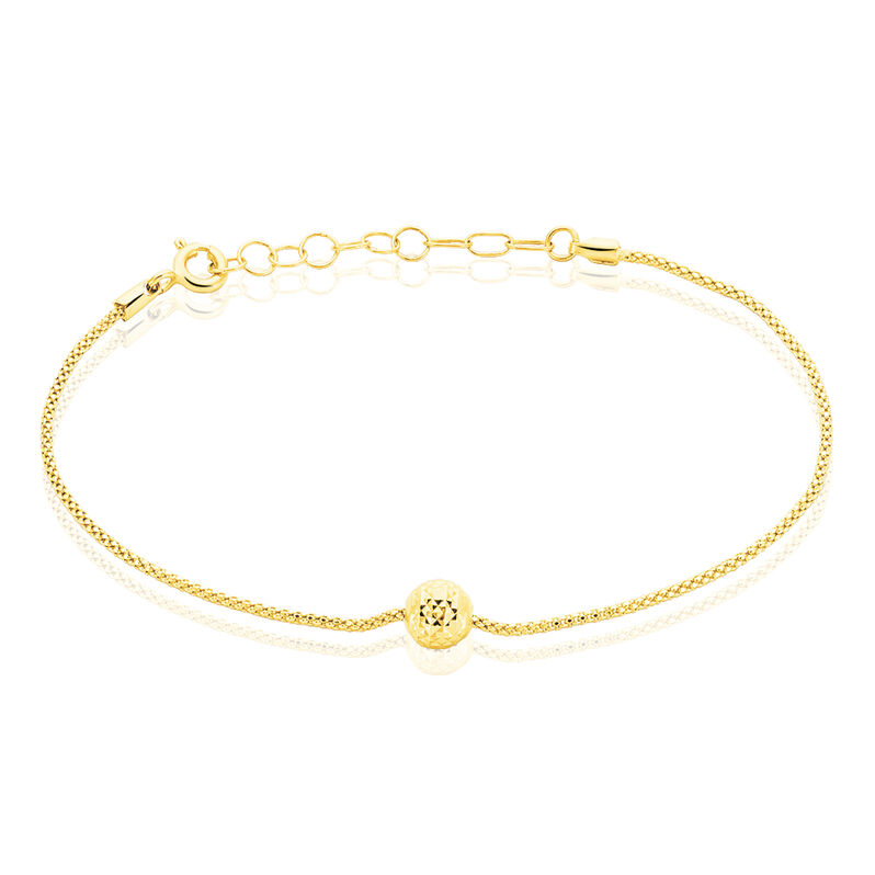 Bracelet Chedia Or Jaune Boule Diamante - Spannringe Damen | OROVIVO