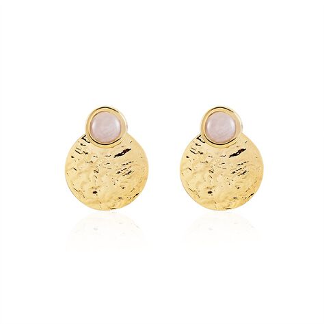 Ohrschmuck Messing Gold 750 plattiert 5 Micron - Ohrringe mit Stein Damen | OROVIVO