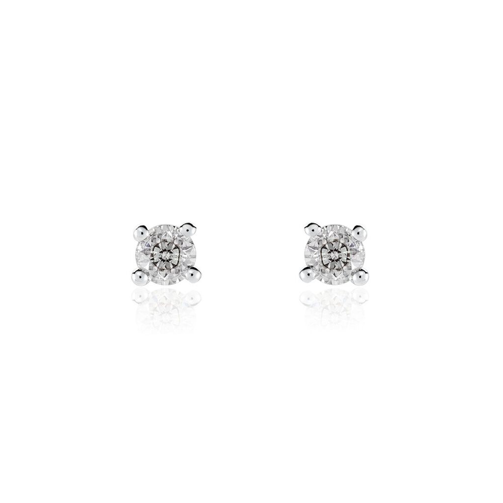 Damen Ohrstecker Weißgold 585 Diamant 0,26ct Victoria  - Ohrstecker Damen | OROVIVO