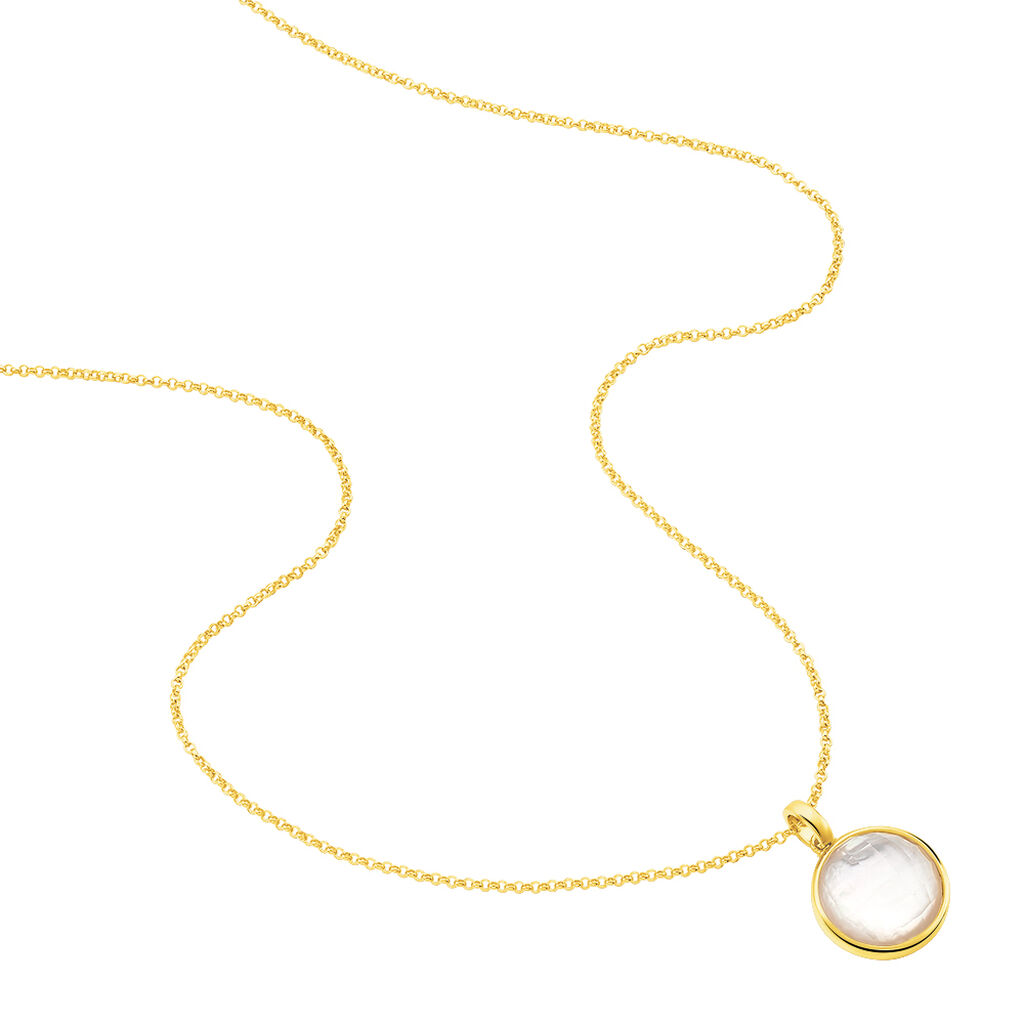 Damen Halskette Silber 925 Vergoldet Kristall - Halsketten Damen | OROVIVO