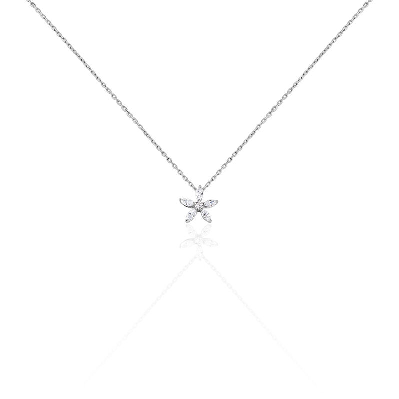 Collier Or Weiss Et Oxydes Horcia - Spannringe Damen | OROVIVO