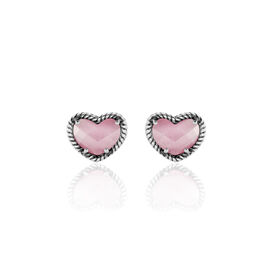 Damen Ohrstecker Silber 925 Rosé Kristall - Ohrstecker Damen | OROVIVO