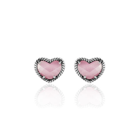 Damen Ohrstecker Silber 925 Rosé Kristall - Ohrstecker Damen | OROVIVO