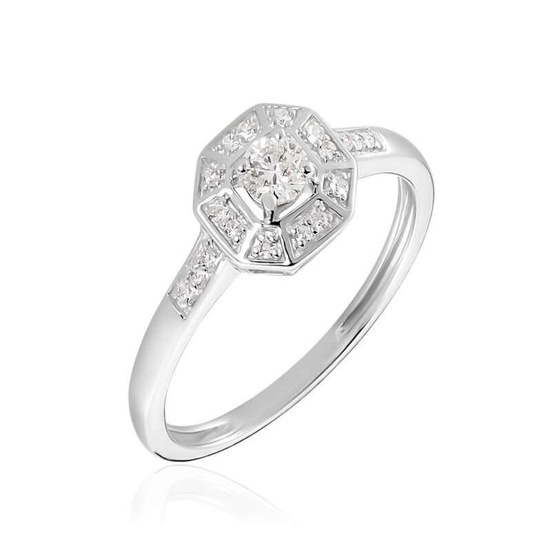 Bague Cylia Or Weiss Diamant - Spannringe Damen | OROVIVO