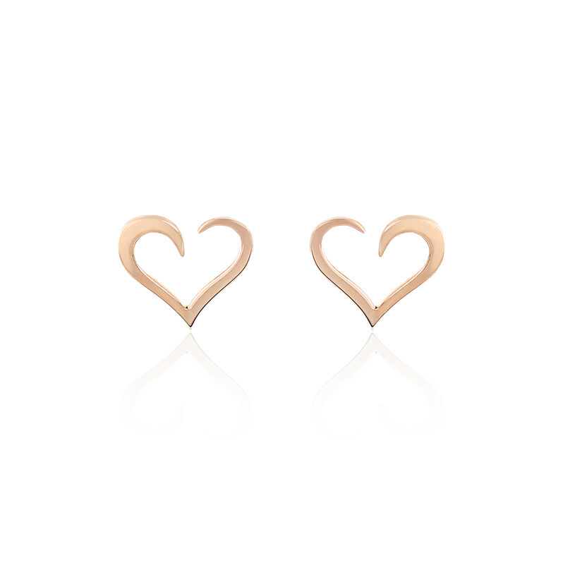 Boucles D'oreilles Adely Or Rose Puce - Spannringe Damen | OROVIVO