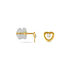 Ohrstecker Gold 375 Zirkonia Herz