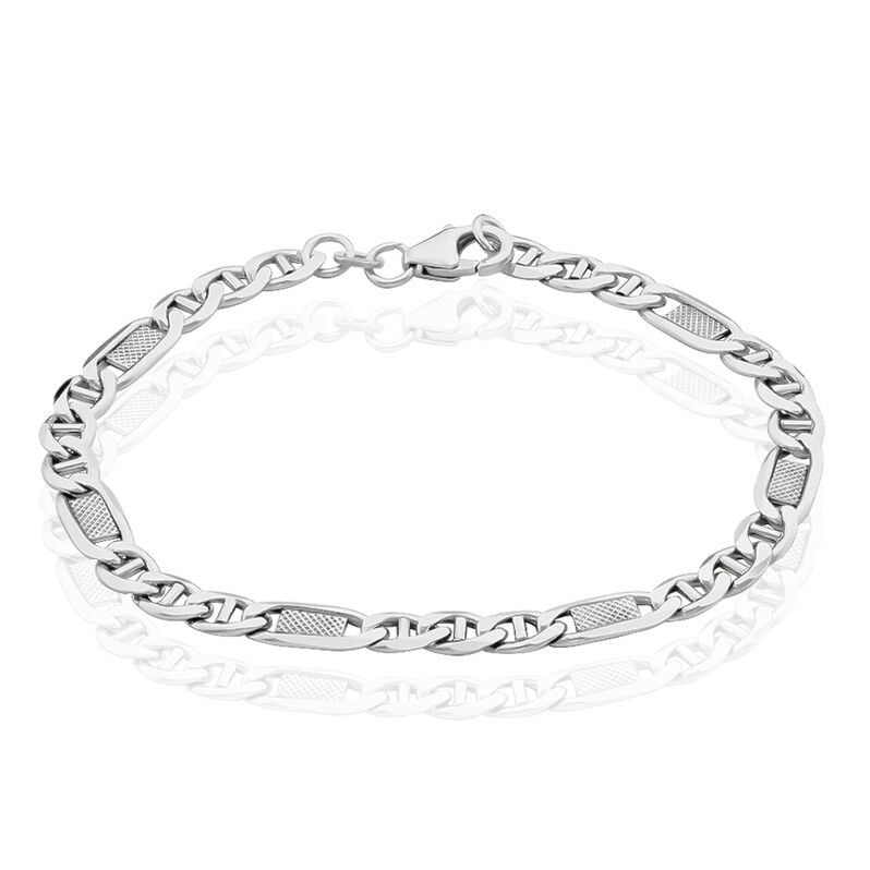 PANZER S Unisex Armkette Silber 925 B 5 mm - Armketten Unisex | OROVIVO