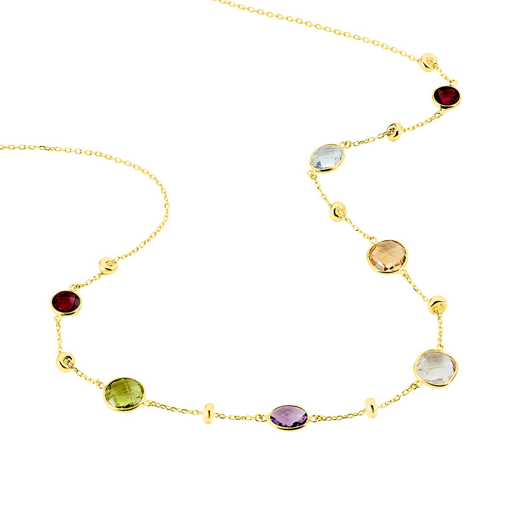 Damen Collier Gold 375 Amethyst Violett 10,23ct Aga - Halsketten Damen | OROVIVO