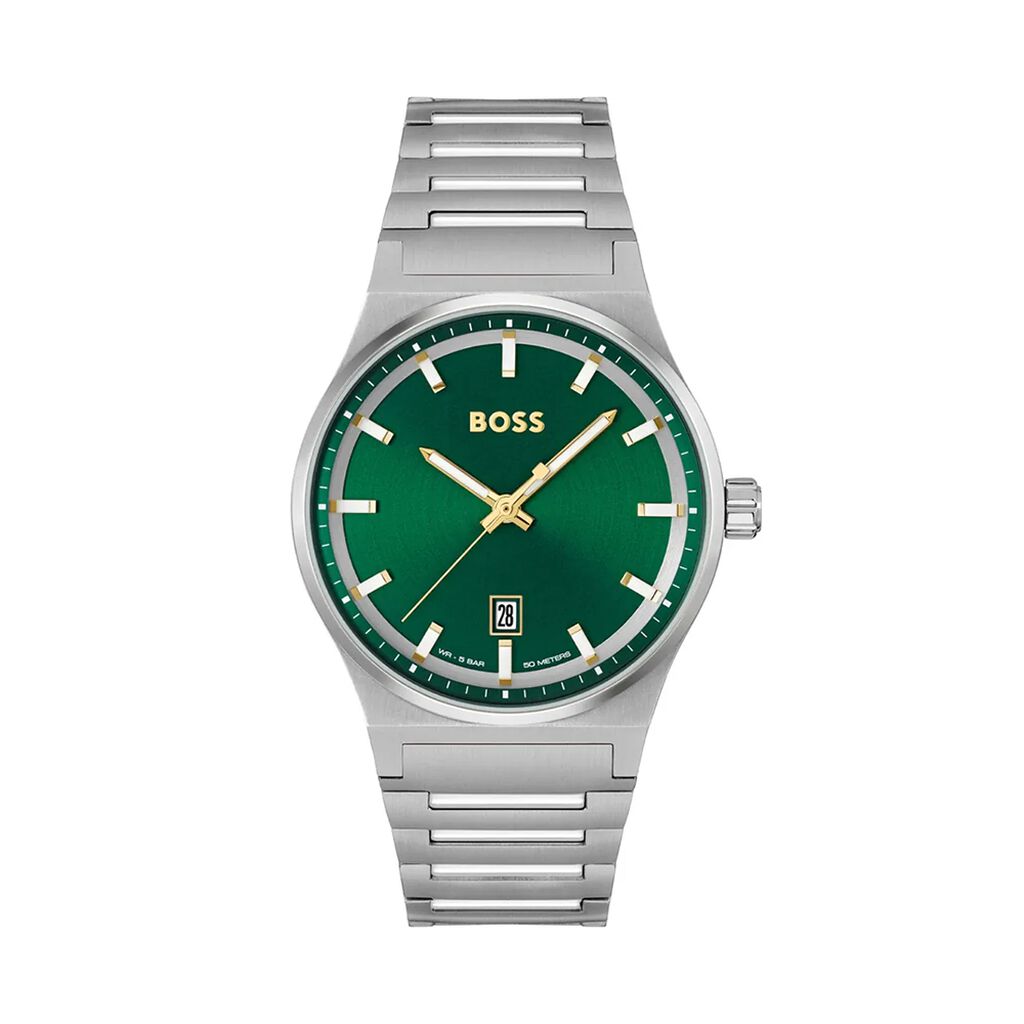 🦚 BOSS Unisexuhr 1514079 Quarz, Uhr ohne Stein