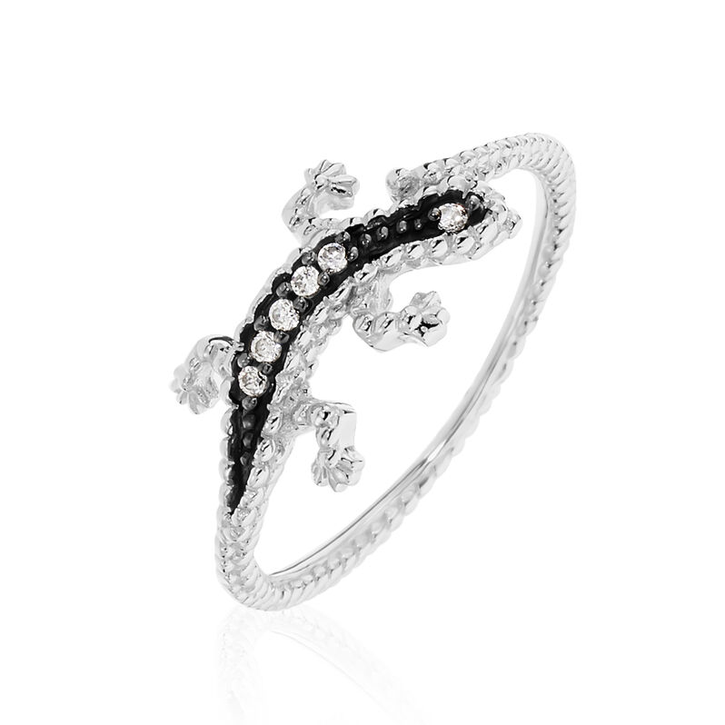 Bague Oya Argent Blanc Oxyde De Zirconium - Spannringe Damen | OROVIVO