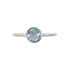 SINAYA Damen Ring Silber Silber 925 Topas Blau 0,920 ct Kreis