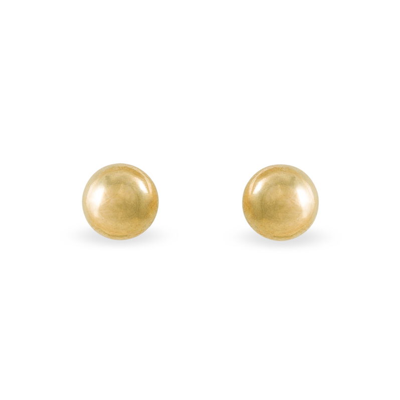 Damen Ohrstecker Gold 375 Kugel 7mm - Ohrstecker Damen | OROVIVO