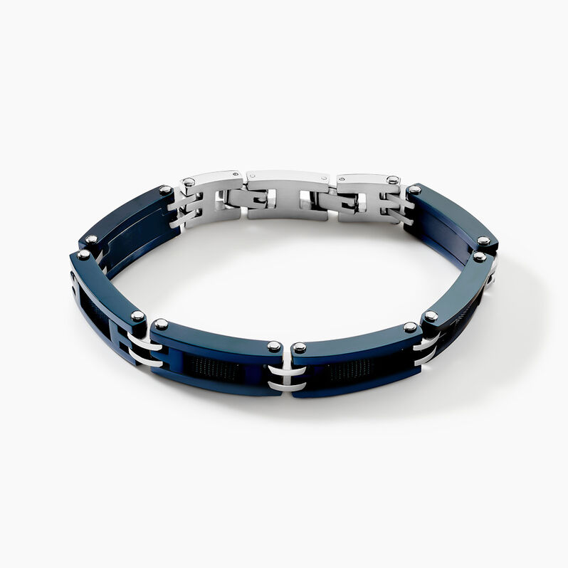 Bracelet Jourdan Homme Zephir Acier Bleu - Spannringe Herren | OROVIVO