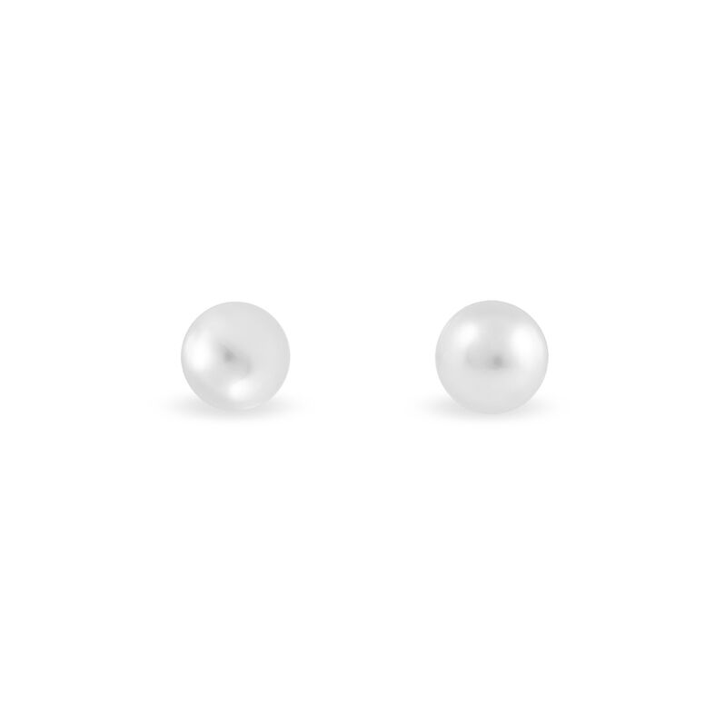 Boucles D'oreilles Puces Kesya Nacres Bouton Or Jaune Perle De Culture - Spannringe Damen | OROVIVO