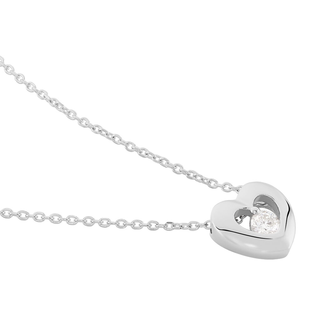 Collier Purete Or Blanc Diamant - Spannringe Damen | OROVIVO