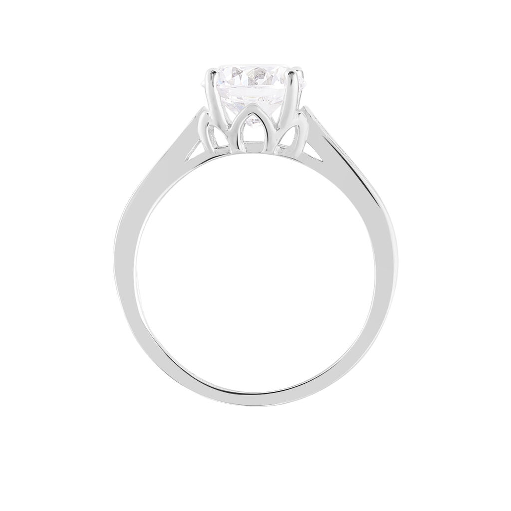 Damen Ring Silber Silber 925 Zirkonia Wei&szlig;