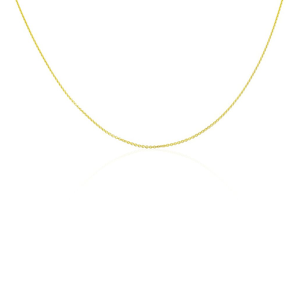 Damen Ankerkette Silber 925 vergoldet 45cm