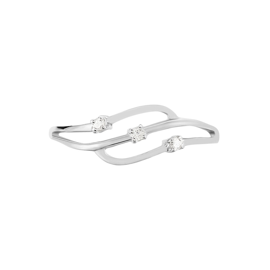 Bague Marnie Or Blanc Diamant - Spannringe Damen | OROVIVO